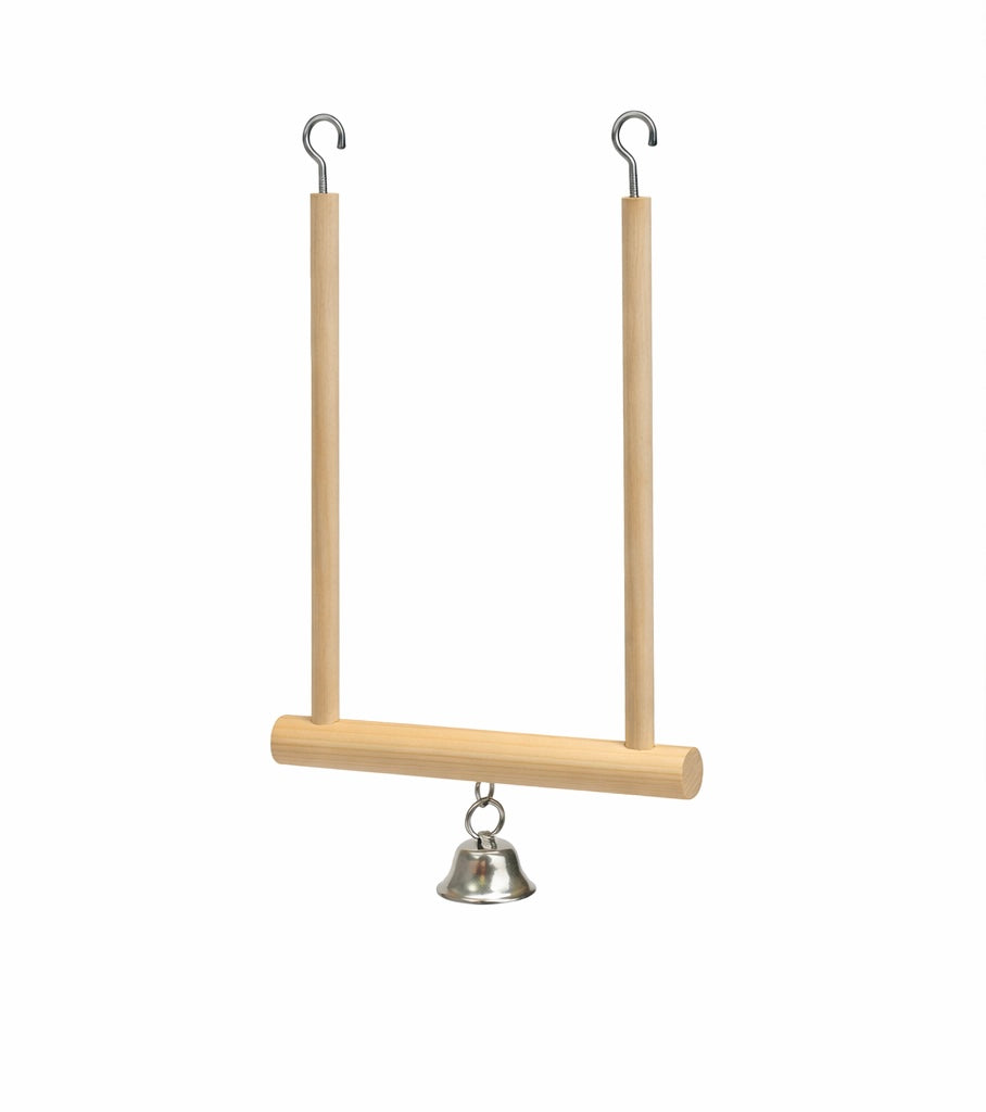 Luonnollinen puinen keinulintuorsi kellolla