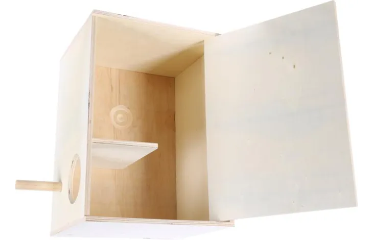 PESÄLAATIKKO PARAKEETEILLE – VAAKAMALLI 35X25x23