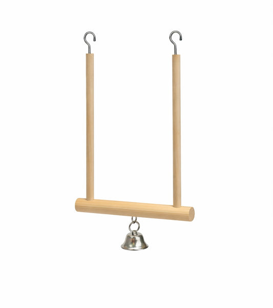 Luonnollinen puinen keinulintuorsi kellolla