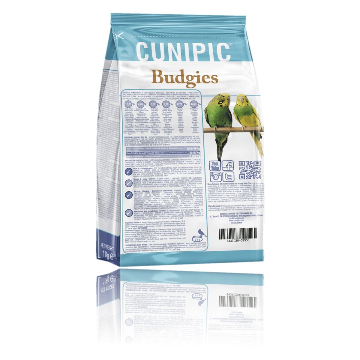 Cunipic Premium Budgie Food – 1 kg