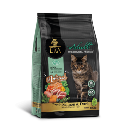 ERA Grain-Free Adult Cat – Fresh Salmon & Duck - 1.25kg