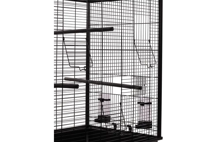 PARAKEETTIHÄKKI GRU BLACK – 78,5 × 47,5 × 81 cm