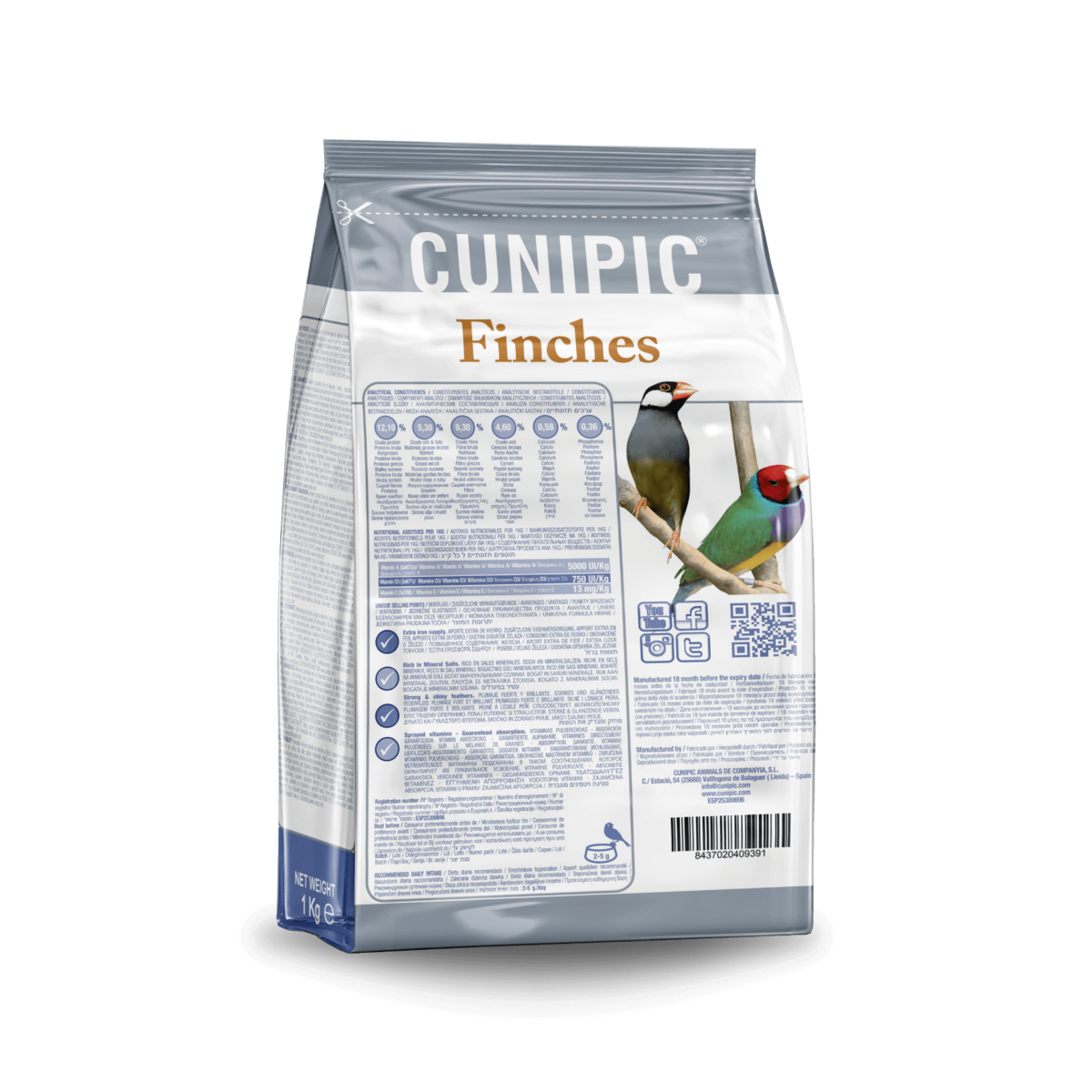 Cunipic Premium Finches Food – 1 kg