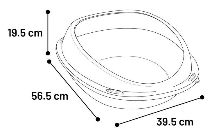Kissan hiekkalaatikko Jota Taupe L – 39,5 × 56,5 × 19,5 cm