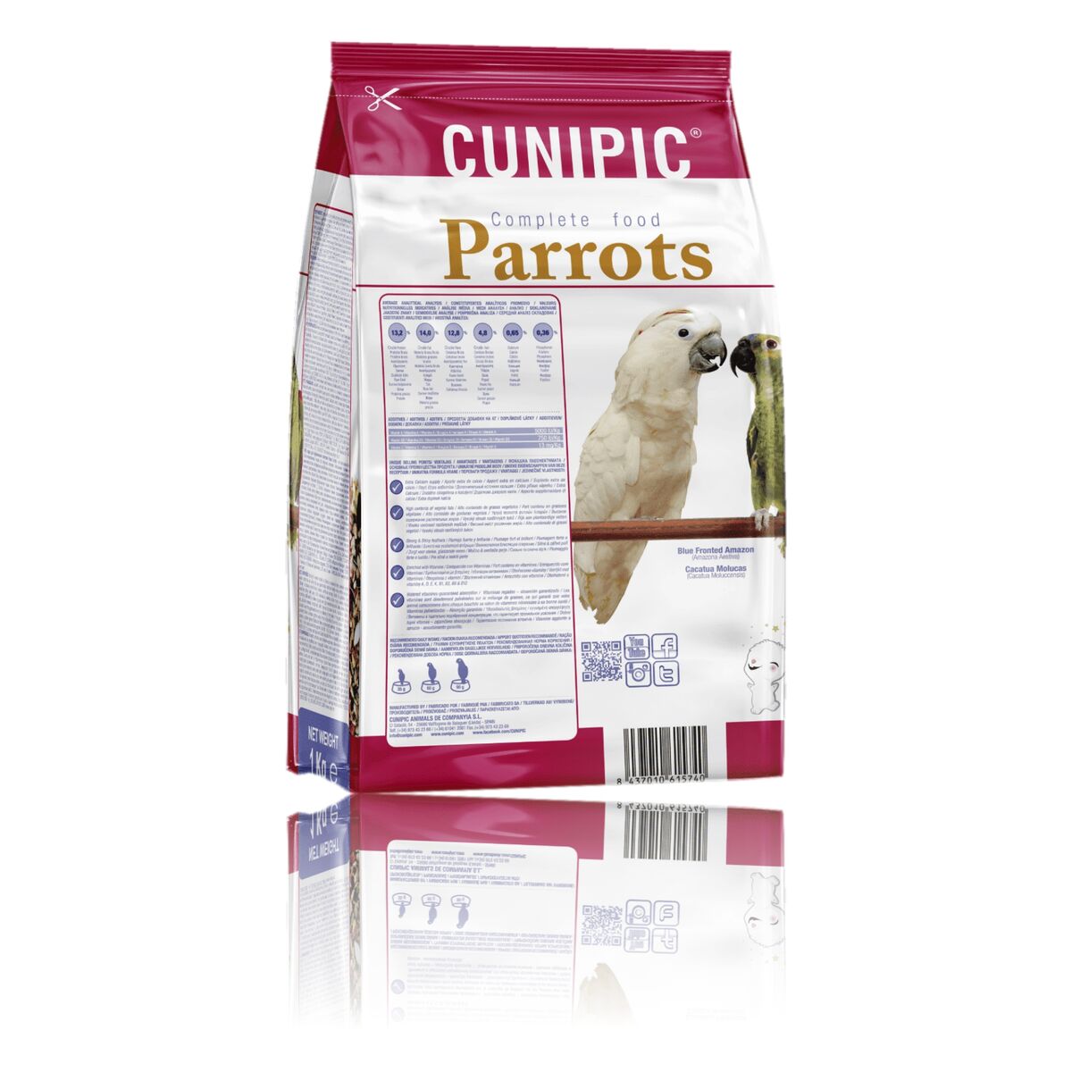Cunipic Premium Parrot Food – 1 kg