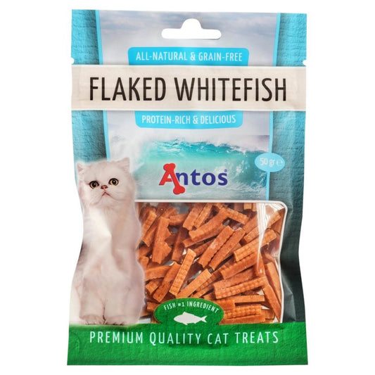 Antos Cat Treats Flaked Whitefish 50 g