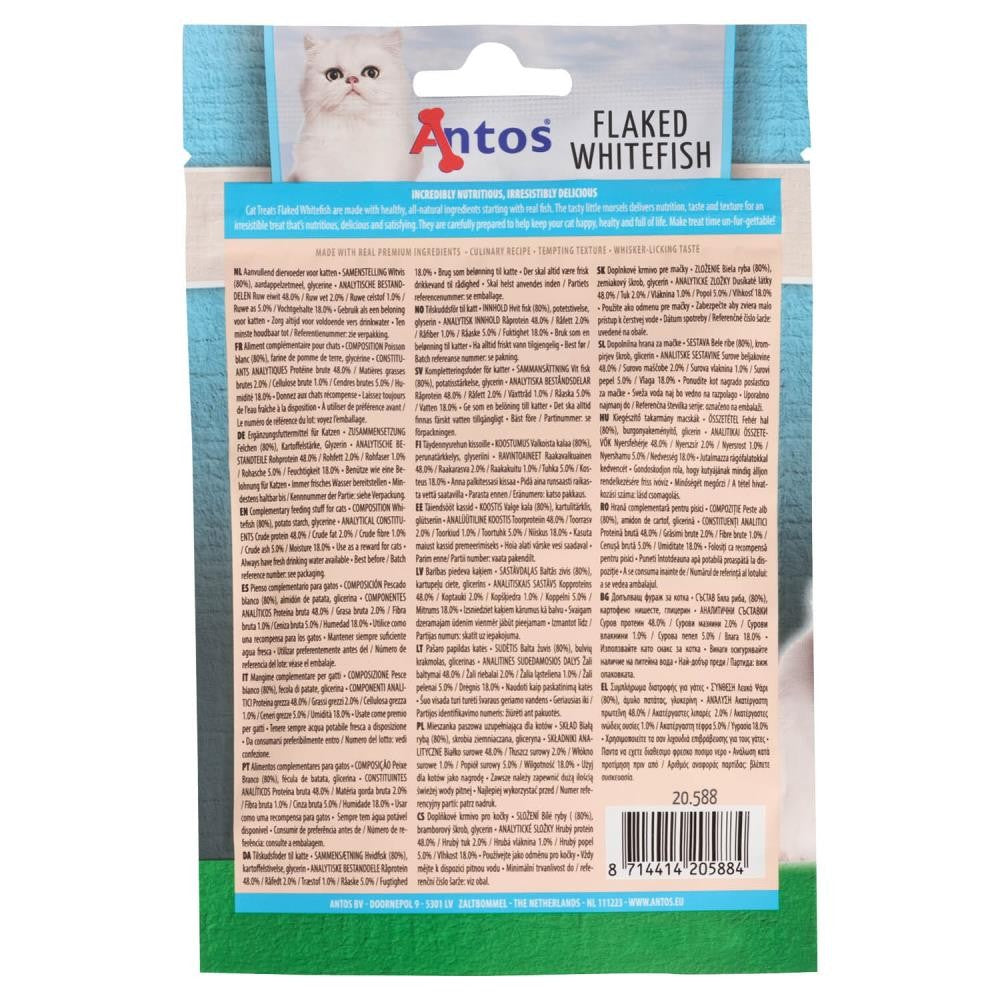 Antos Cat Treats Flaked Whitefish 50 g